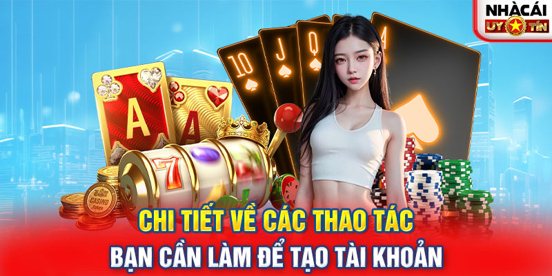 Chi tiết về các thao tác bạn cần làm để tạo tài khoản